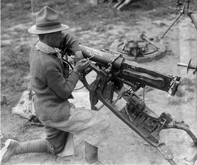 German 08 machine gun